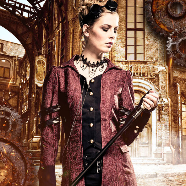modello di corsetto sottoseno steampunk