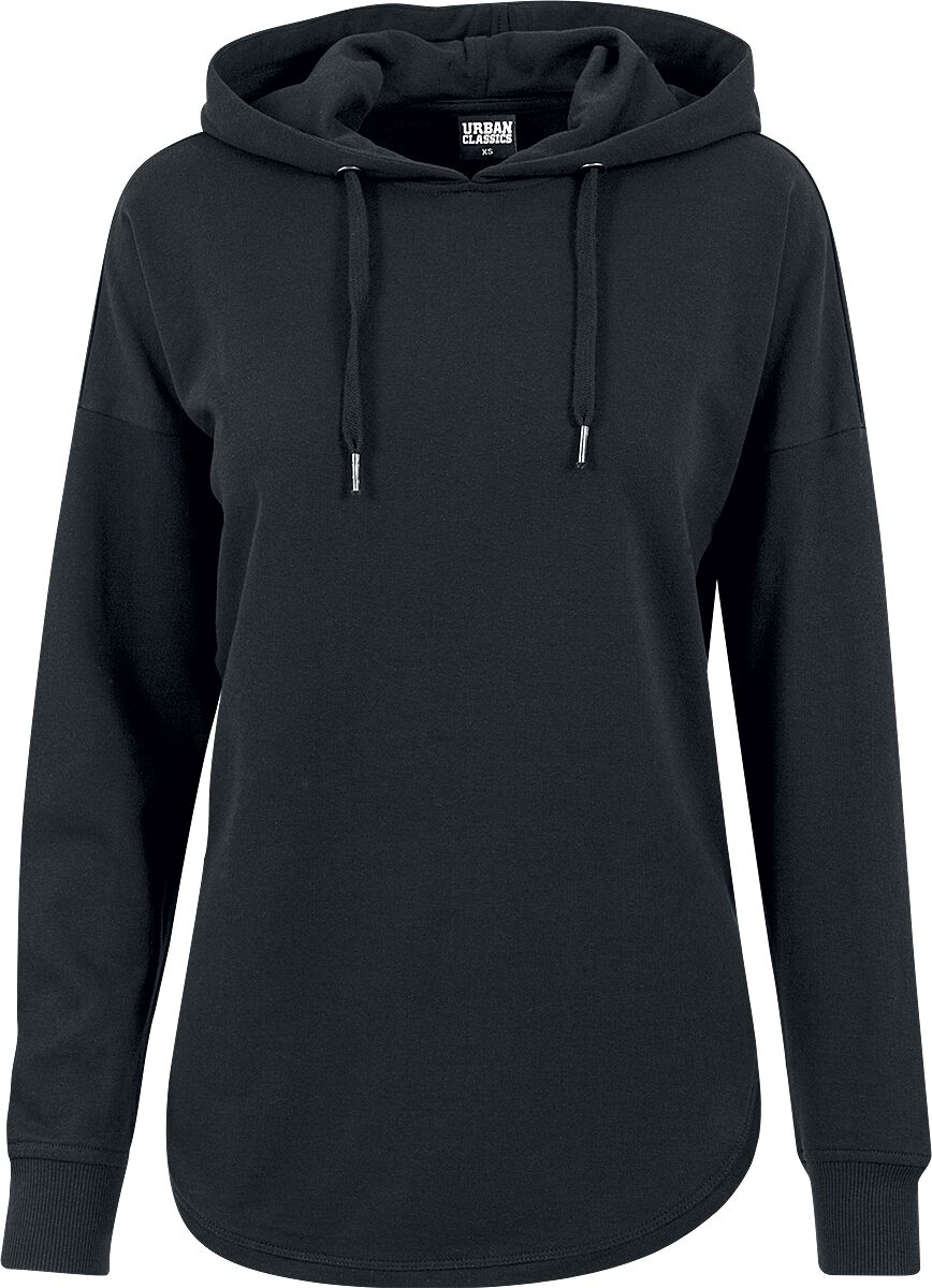 Felpa con cappuccio Patched nera per donna - Black Premium by EMP