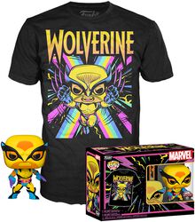Black Light - Wolverine POP! & Tee, Marvel, Funko Pop!