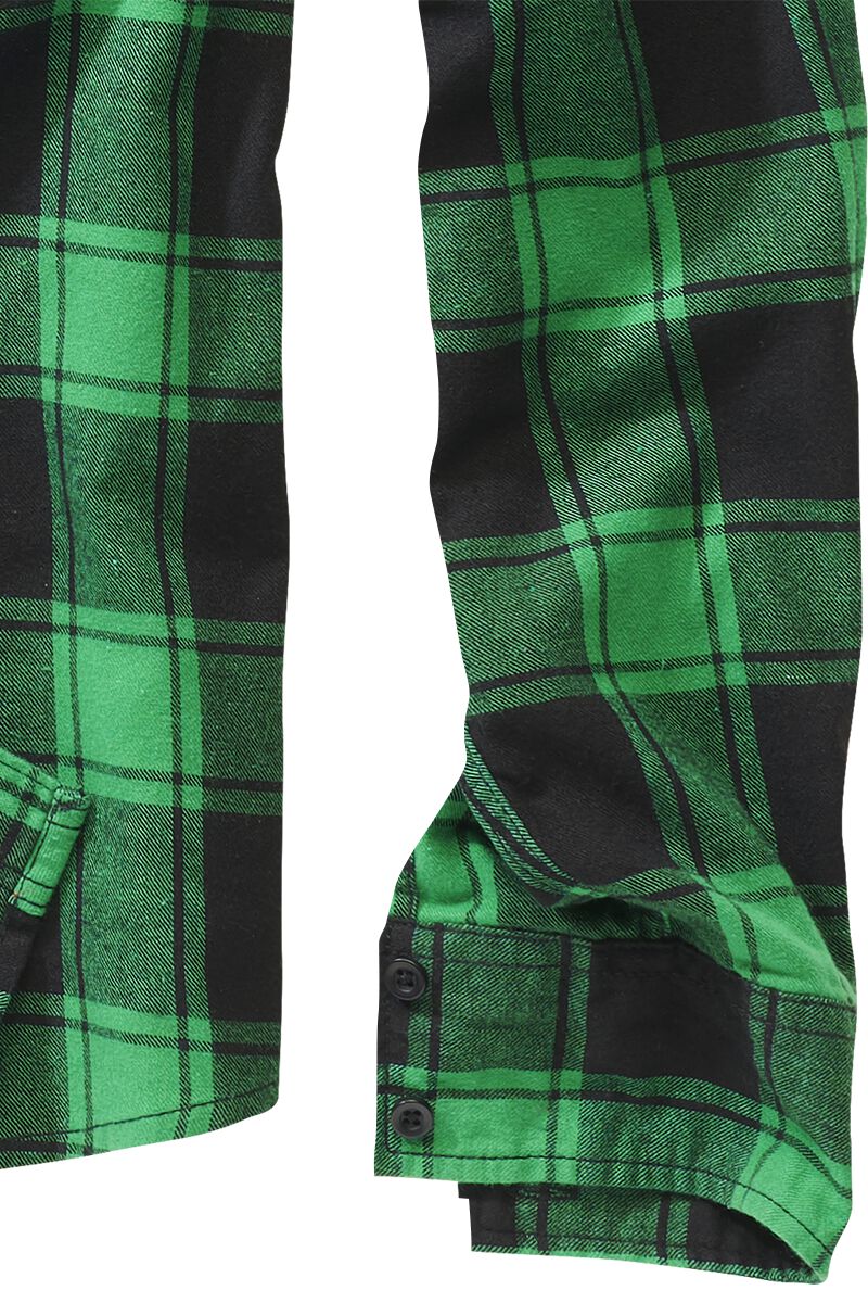 Brandit Camicia di flanella a maniche lunghe oliva, L