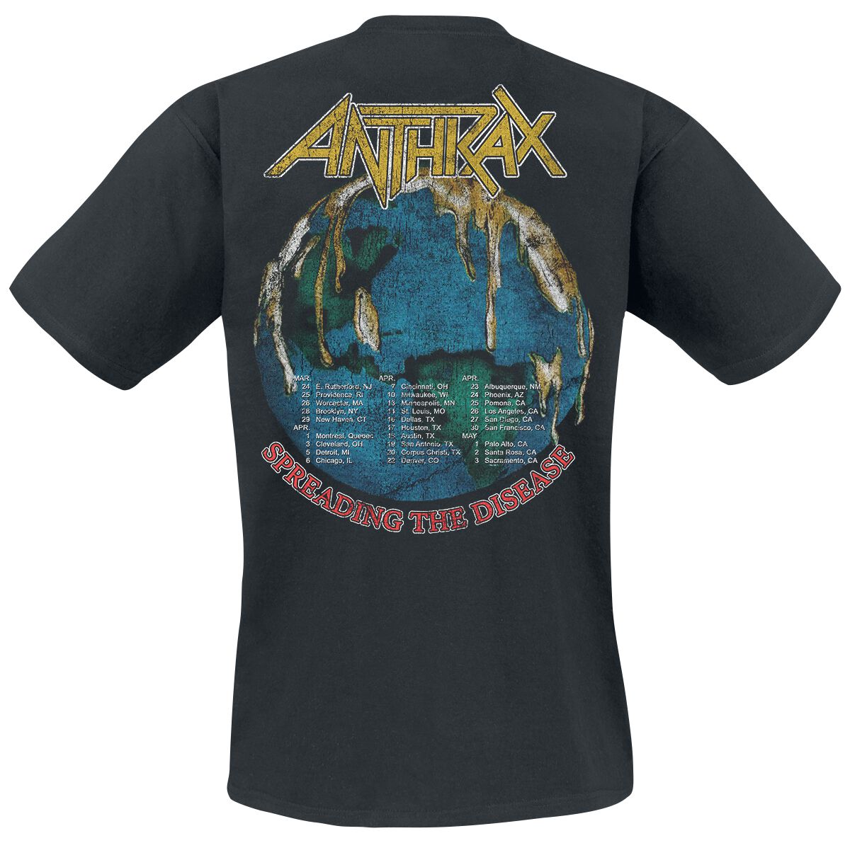 Spreading The Disease Vintage Tour | Anthrax T-Shirt | EMP
