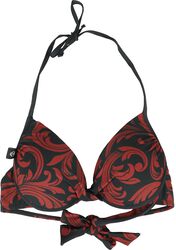 Bikini Top With Ornaments, Black Premium by EMP, Reggiseno bikini