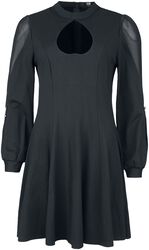 Dress with heart neckline, Black Premium by EMP, Miniabito