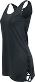 Ladies Leather Imitation Side Knotted Tank, Urban Classics, Top