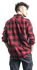 Black/Red Checked Long-Sleeve Shirt with Chest Pockets