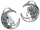 Skull Head Couple Hoops Pairs, Mysterium®, Orecchino
