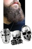 Janus / Coffin / Alchemist, Alchemy Gothic, Perline per barba