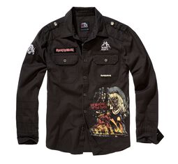 Luis Vintage Shirt, Iron Maiden, Camicia Maniche Lunghe