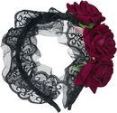 Crimson Roses Headband, Crimson Roses Headband, Fascia per capelli