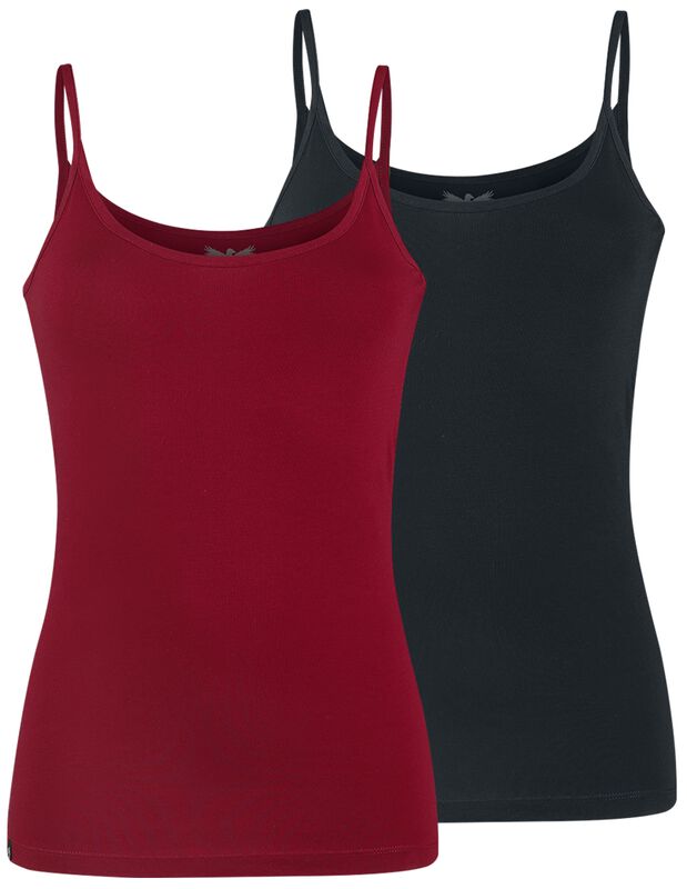 Double Pack Spaghetti-Strap Tops