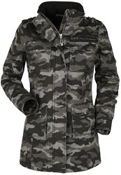 Ladies Field Jacket, Black Premium by EMP, Giacca invernale