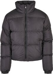 Ladies cropped peached puffer jacket, Urban Classics, Giacca invernale