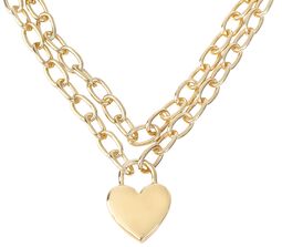 Heart padlock necklace, Urban Classics, Collana