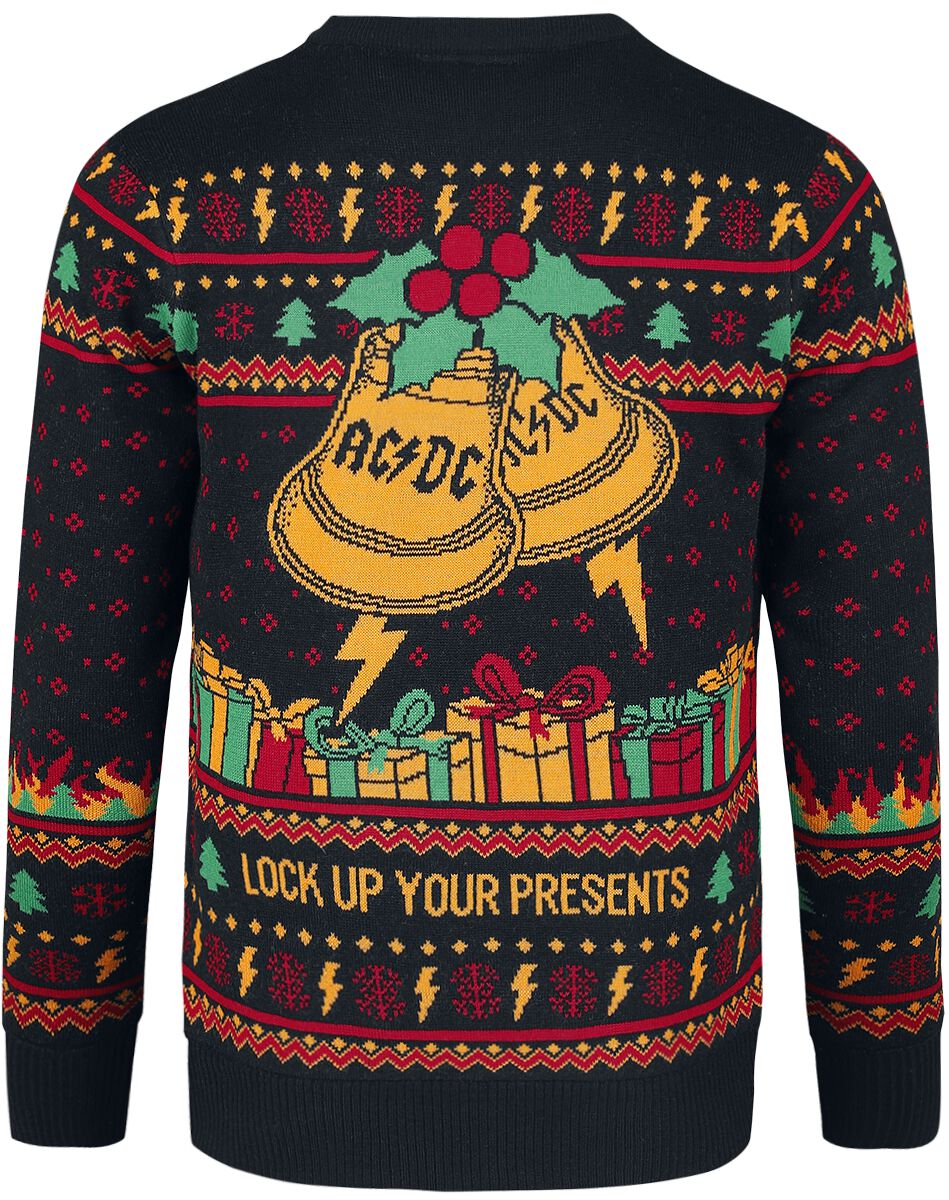 Holiday Sweater AC/DC Christmas jumper EMP