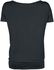 Black T-shirt with Print and Round Neckline
