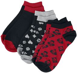 Dreierpack Socken mit Ace of Spades Motiven