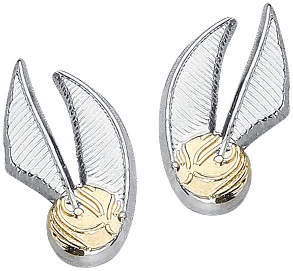 Set Di Orecchini Harry Potter Golden Snitch Per Donna - Colore Argento, Gioiello Ufficiale Ispirato A Hogwarts - 2