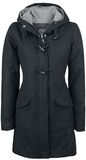Long Toggle Jacket, Black Premium by EMP, Cappotto invernale