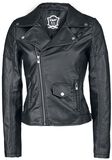Biker Jacket, Black Premium by EMP, Giacca in similpelle