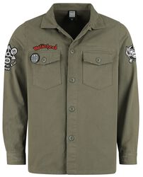 Motörhead Military Shirt - Shacket, Motörhead, Camicia Maniche Lunghe