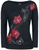 Flowers and Butterflies, Full Volume by EMP, Maglia Maniche Lunghe