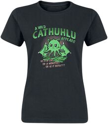A Wild Cathuhlu Appears, Animaletti, T-Shirt