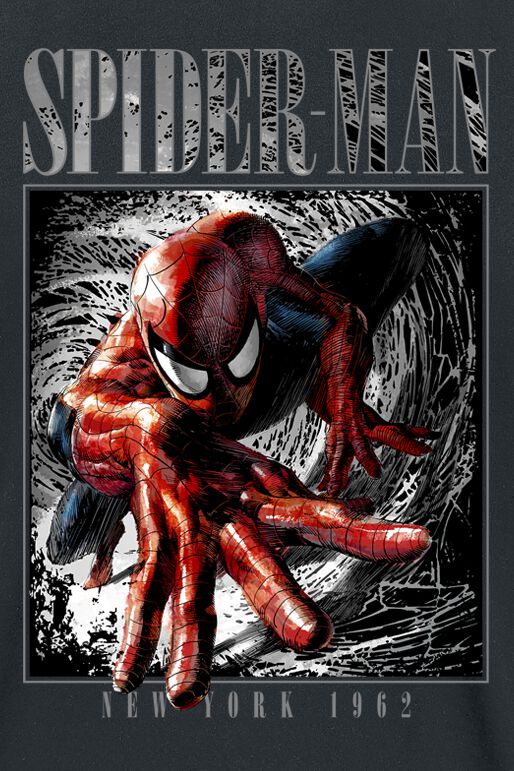 Marvel Spiderman t-shirt for children with short sleeves in cotton