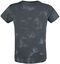 T-shirt with print and V-neck