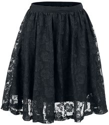 Lace Covered Skirt, Gothicana by EMP, Minigonna