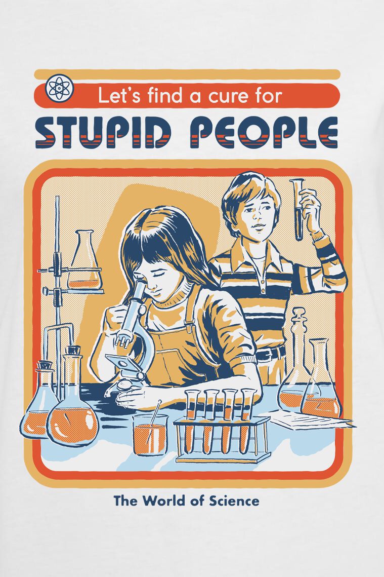 Steven Rhodes - A Cure For Stupid People - Framed Art Print – Steven