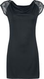 Cowl Neckline Dress, Black Premium by EMP, Miniabito