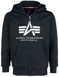 Basic zip hoodie, Alpha Industries, Felpa jogging