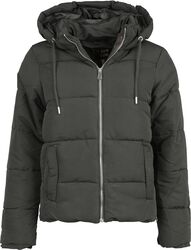 Zip hooded puffer jacket, QED London, Giacca invernale