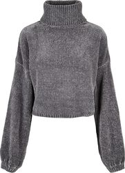 Ladies Short Chenille Turtleneck Sweater, Urban Classics, Felpa