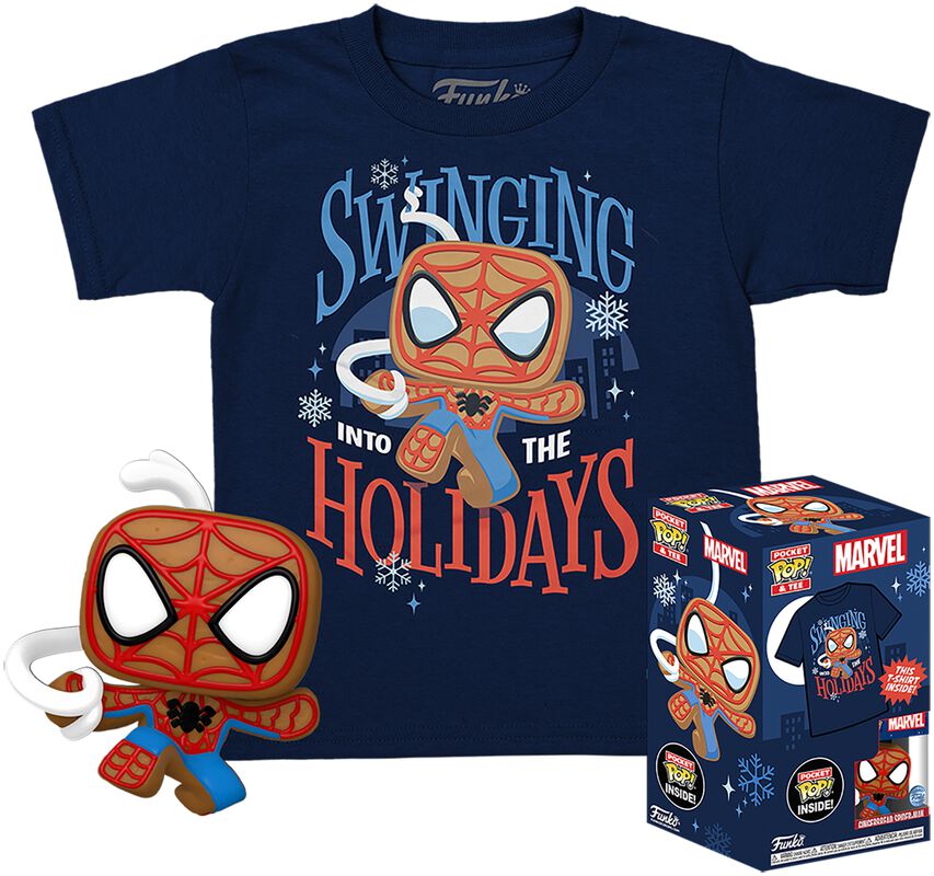 Gingerbread Spider-Man - POP! & kid’s tee