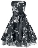 Black White Floral Dress, H&R London, Abito media lunghezza