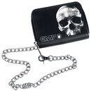 Skull Mini Wallet, Black Premium by EMP, Portafoglio