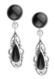 Black Ornament Earrings, Black Ornament Earrings, Set di orecchini