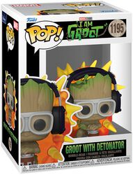 I am Groot - Groot with detonator vinyl figurine no. 1195, Guardiani della Galassia, Funko Pop!