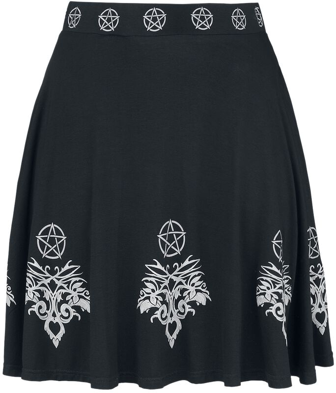 Gothicana X Anne Stokes - Skirt with pentagram