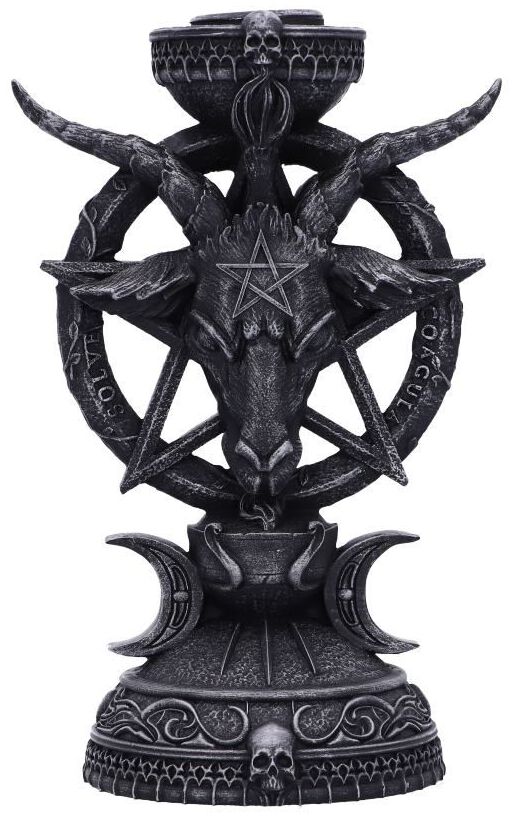 Nemesis Now - Portacandela con Scopa, 20,5 cm, Taglia Unica, Colore: Marrone