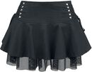 Night Queen Lace Up Mini Skirt, Jawbreaker, Minigonna