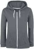 Women´s Full-Zip Hooded Sweatshirt, Anvil Knitwear, Felpa jogging