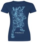 2 - Titan BT Line Art, Titanfall, T-Shirt