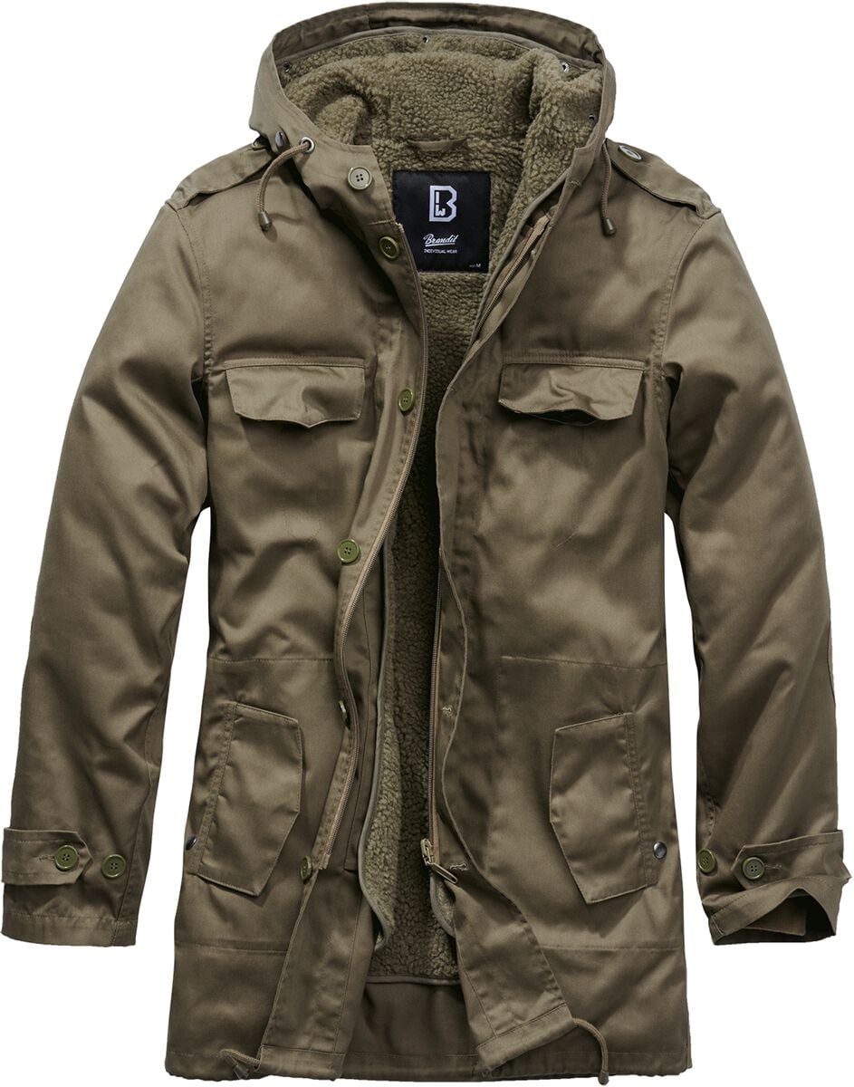 Parka Brandit Uomo/Donna - Giacca Invernale Con Cappuccio E Giacca Interna Rimovibile