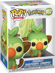 Grookey - Ouistempo - Chimpep Vinyl Figurine 957, Pokémon, Funko Pop!