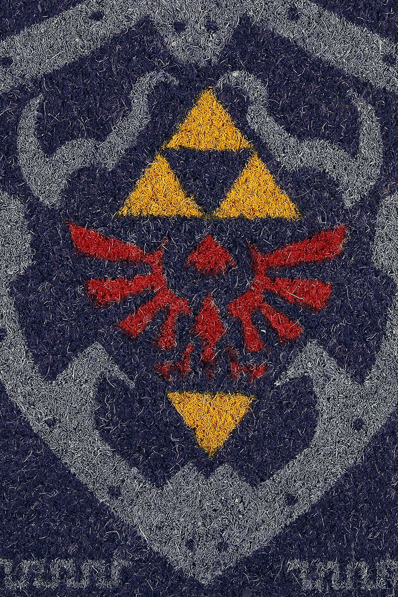 BERONAGE The Legend of Zelda - Zerbino Hyrule, 50 x 70 cm, con base antiscivolo in PVC, per interni ed esterni, facile da pulire