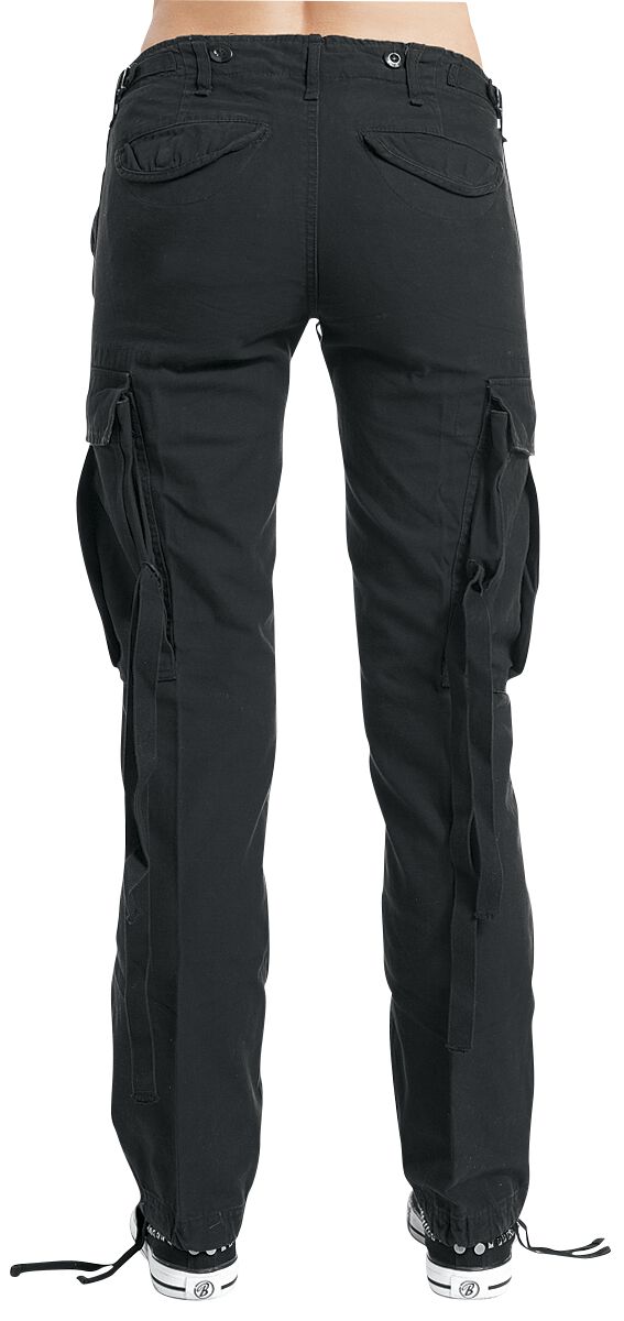 Pantaloni Cargo Uomo Vintage Industries Ackley - Nero, Modello Basic Lungo, Vestibilità Normale
