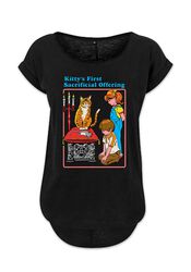 Steven Rhodes Maglietta Donna 'Cure For Stupid People' - Ufficiale, Nero, Taglia Large, Stampa Divertente