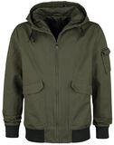 Hooded Canvas Jacket, Forplay, Giacca di mezza stagione